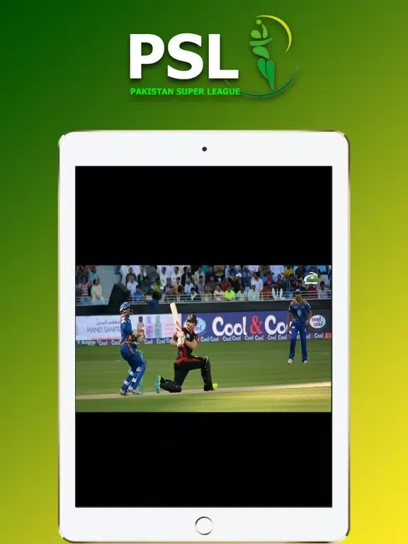 Tangkapan layar LIVE PSL TV iPad 