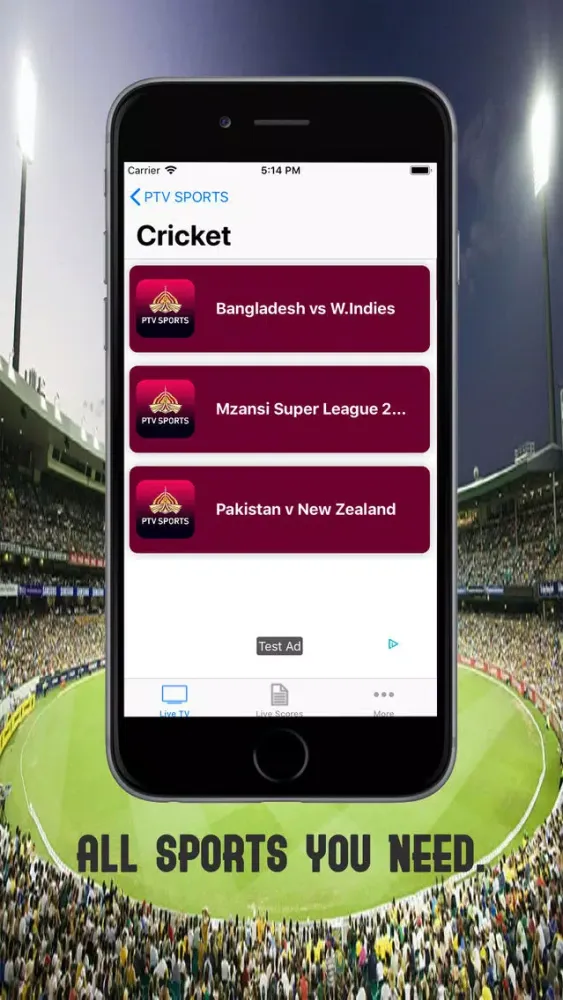 تصاویر Live Ptv sports Tv