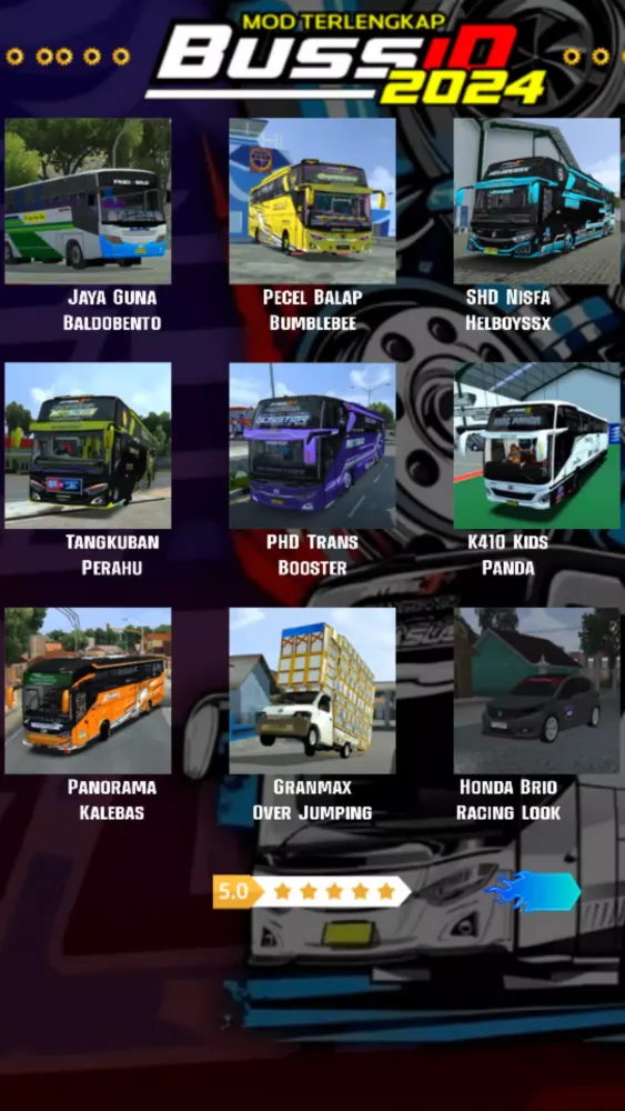 Screenshot di Mod Terlengkap Bussid 2024
