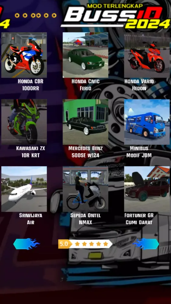 Screenshot di Mod Terlengkap Bussid 2024