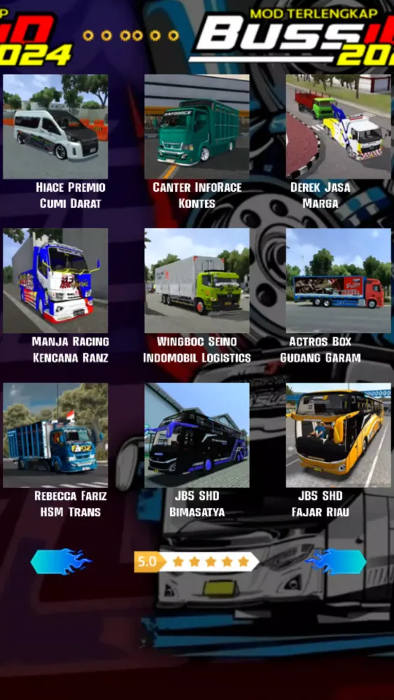 Screenshot di Mod Terlengkap Bussid 2024