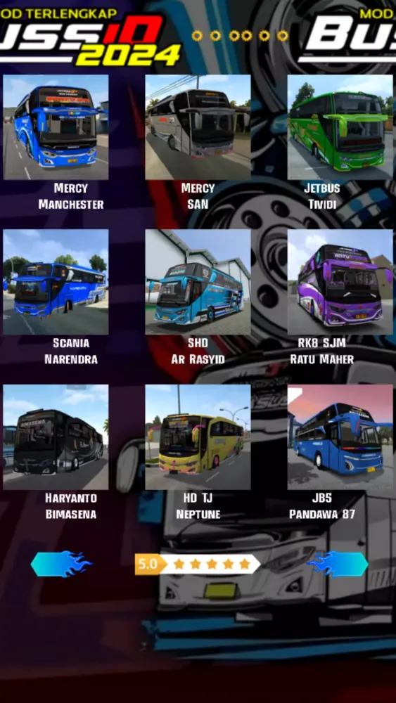 Screenshot di Mod Terlengkap Bussid 2024