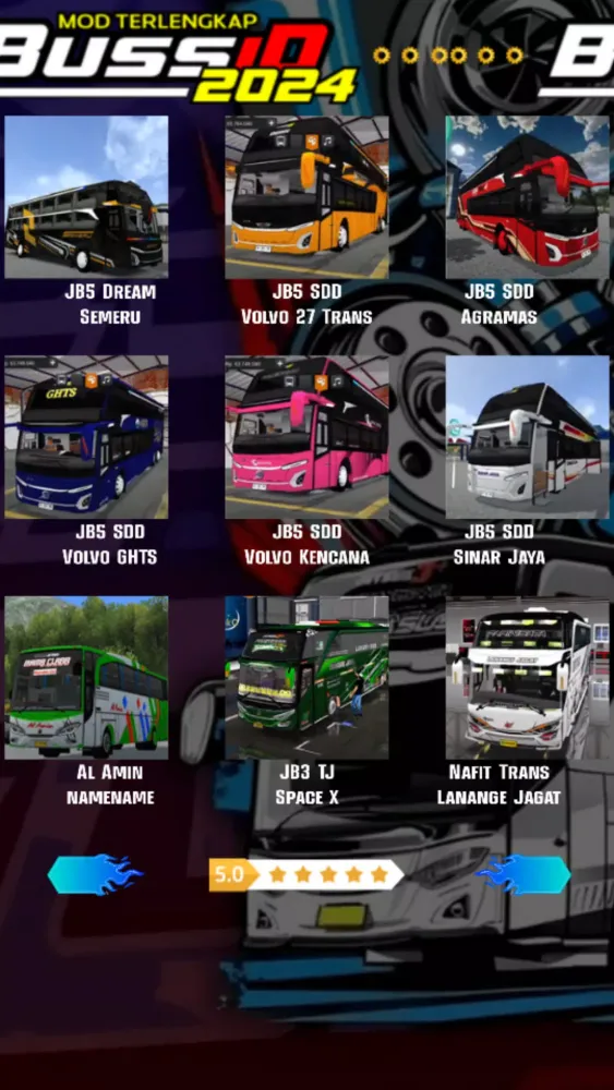 Screenshot di Mod Terlengkap Bussid 2024
