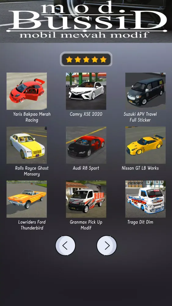 تصاویر Mod Bussid Mobil Mewah Modif