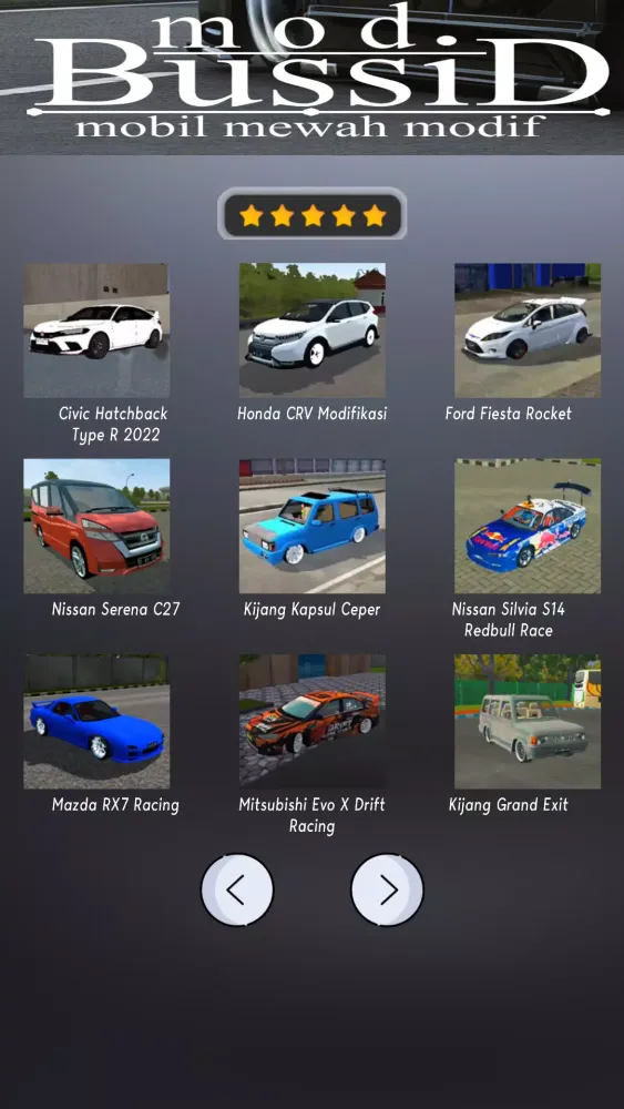 تصاویر Mod Bussid Mobil Mewah Modif