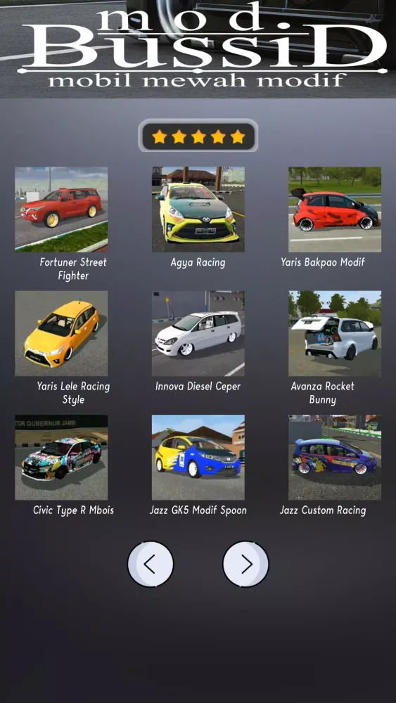 تصاویر Mod Bussid Mobil Mewah Modif