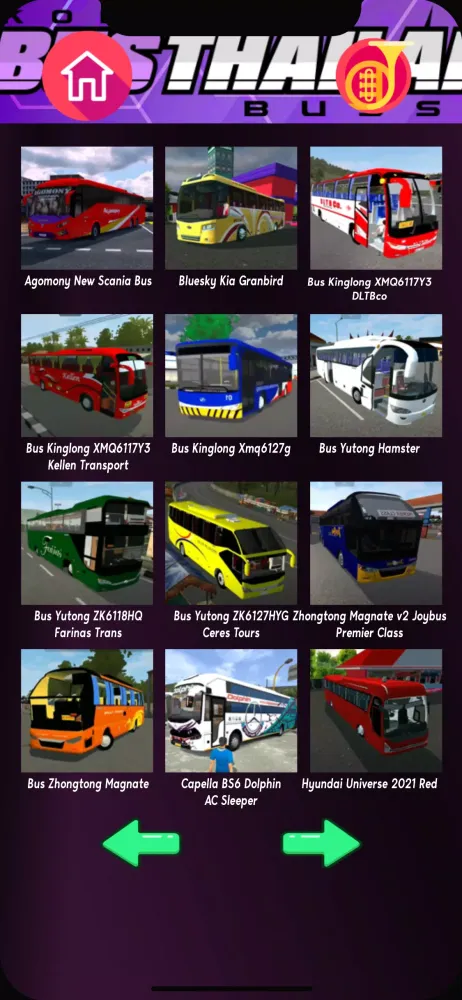Capturas de pantalla de Koleksi Bus Thailand Bussid