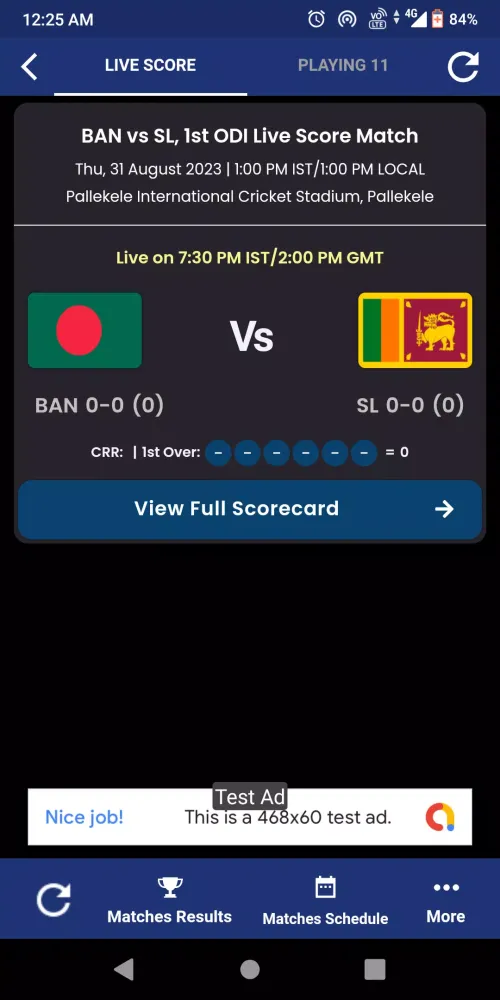 AFG vs ENG Live Cricket Score Screenshots