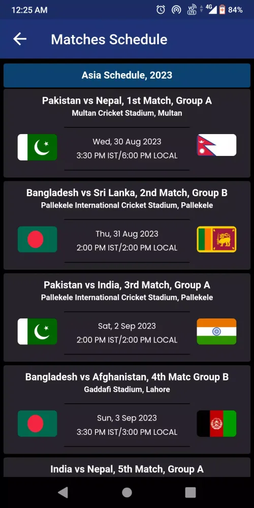 AFG vs ENG Live Cricket Score Screenshots