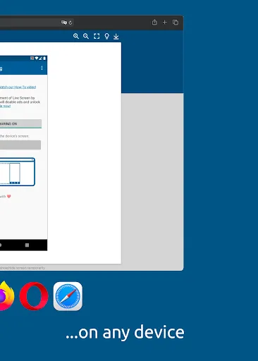 Capturas de tela do Screen Mirroring