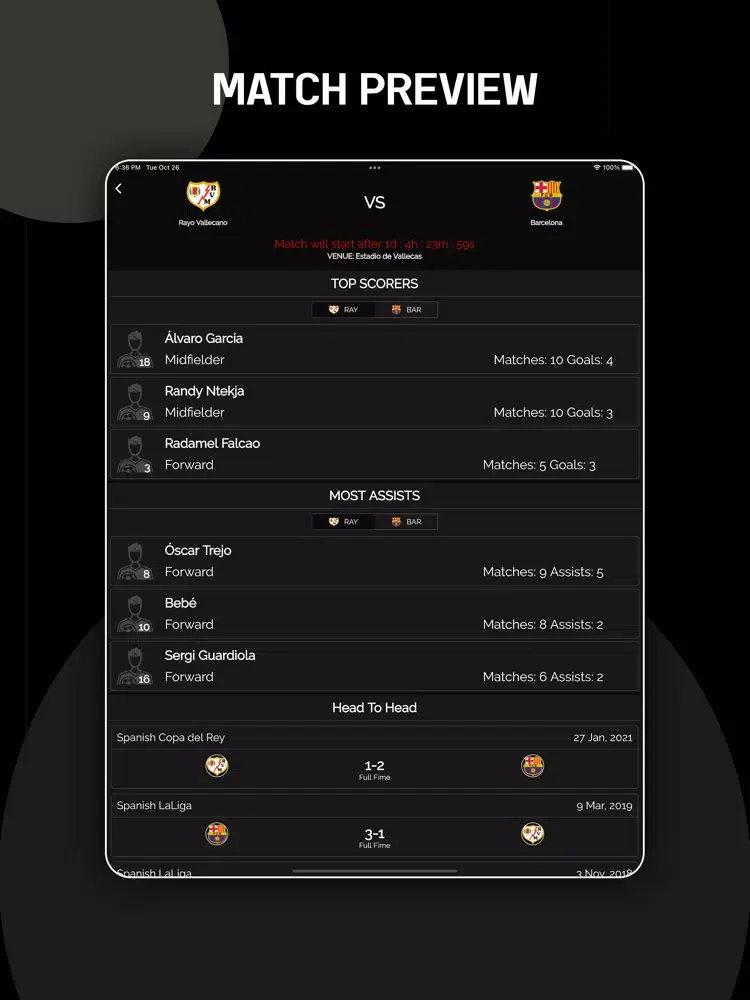 SuperSports - Live Football TV iPad  Ekran Görüntüleri