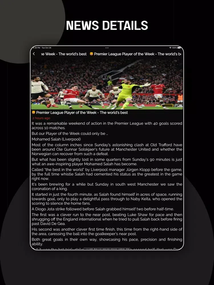 SuperSports - Live Football TV iPad  Ekran Görüntüleri