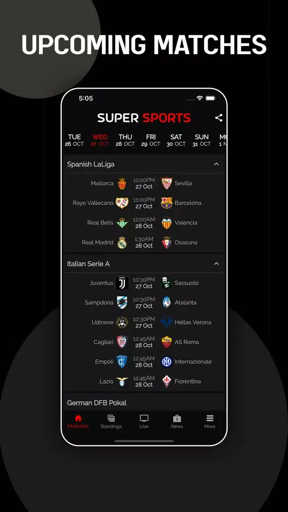 SuperSports - Live Football TV Ekran Görüntüleri