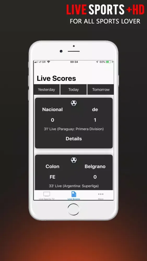 Live Sports Plus HD Screenshots