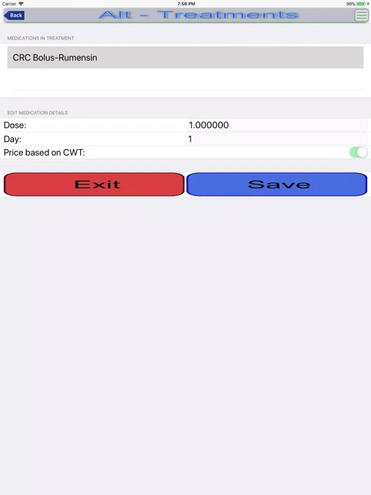 Alt Treatments iPad  स्क्रीनशॉट
