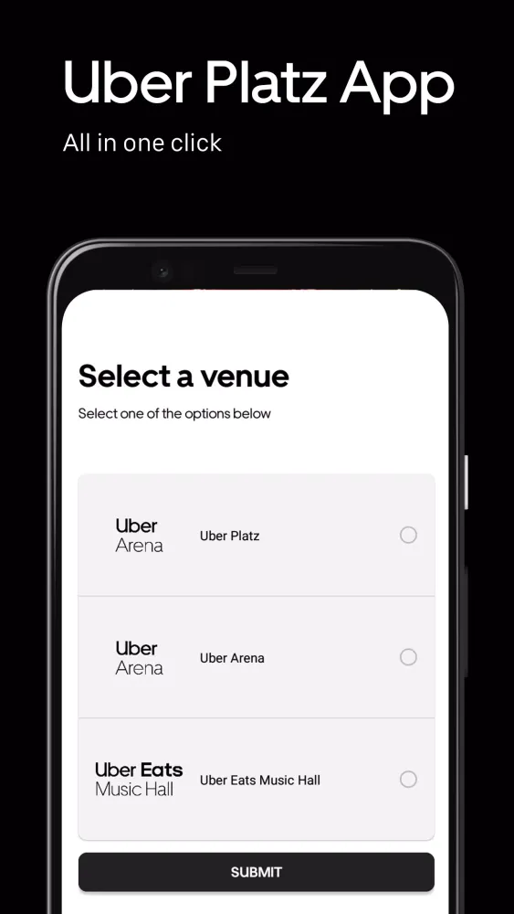 Tangkapan skrin Uber Platz