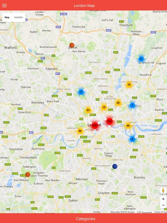 Capturas de tela do London Pavement Geology iPad 