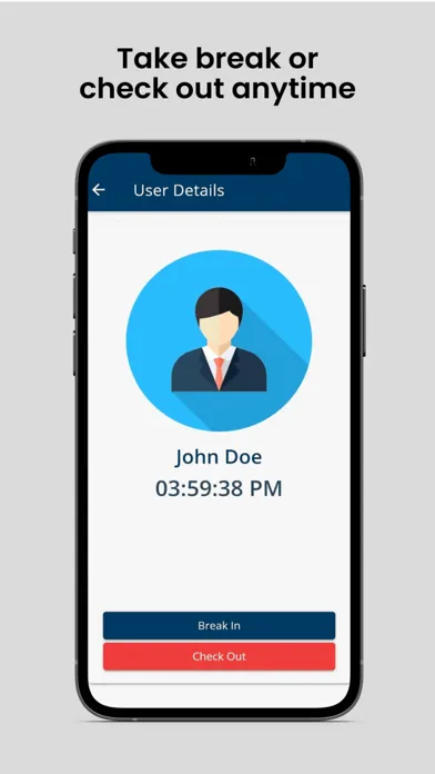 Tangkapan layar TimeLive | Employee Time Clock