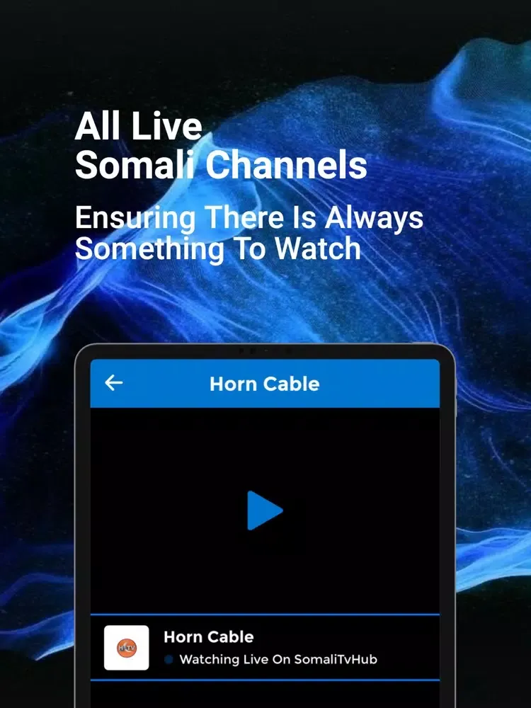 SomaliTvHub | Live Somali TV iPad 应用截图