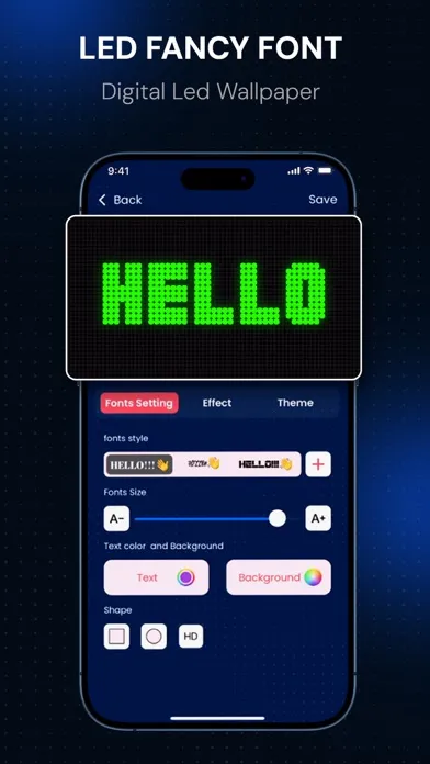 Capturas de pantalla de Ledbanner : LED Text Signboard