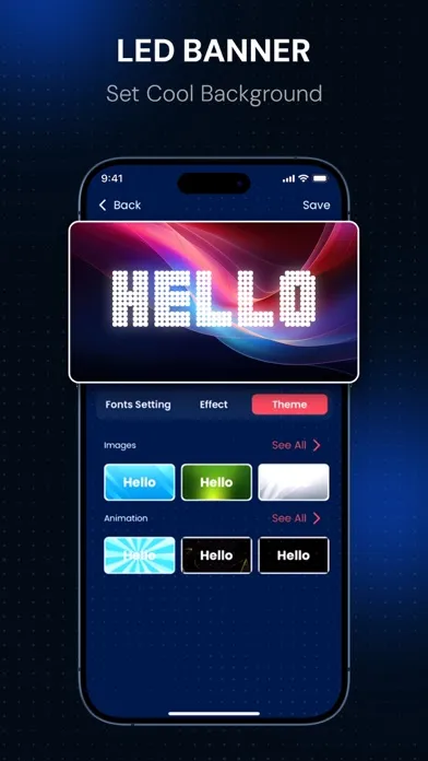 Capturas de pantalla de Ledbanner : LED Text Signboard