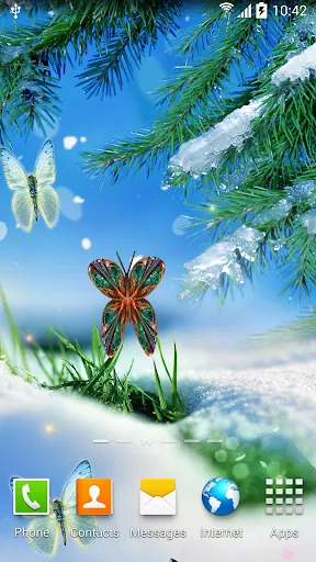 Ảnh chụp màn hình của Abstract Butterflies Wallpaper