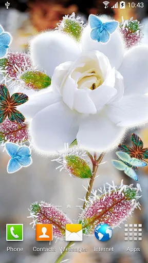 Ảnh chụp màn hình của Abstract Butterflies Wallpaper