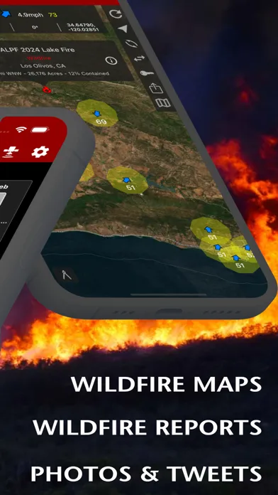 Fires - WILDFIRE INFO & ATLAS Ekran Görüntüleri