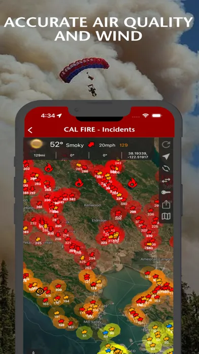 Fires - WILDFIRE INFO & ATLAS Ekran Görüntüleri