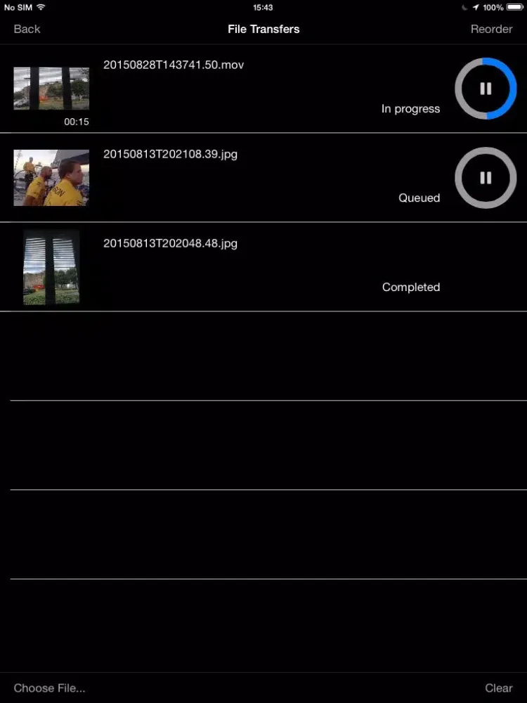 ภาพหน้าจอของ NetCaster iPad 