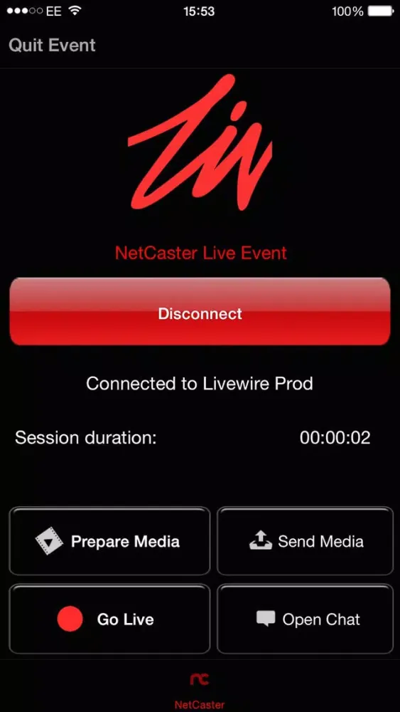 ภาพหน้าจอของ NetCaster