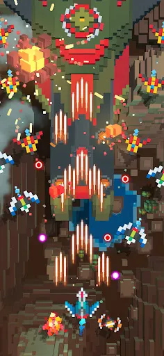 Sky Wings: Pixel Fighter 3D Screenshots