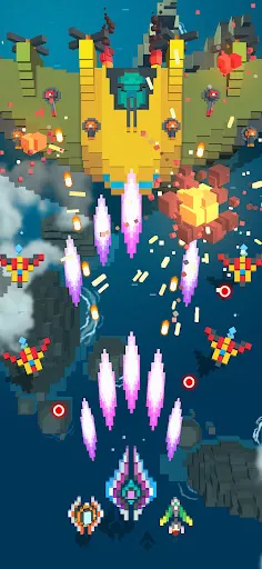 Sky Wings: Pixel Fighter 3D Screenshots