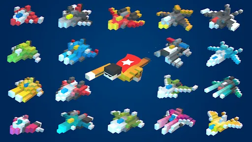 Sky Wings: Pixel Fighter 3D Screenshots