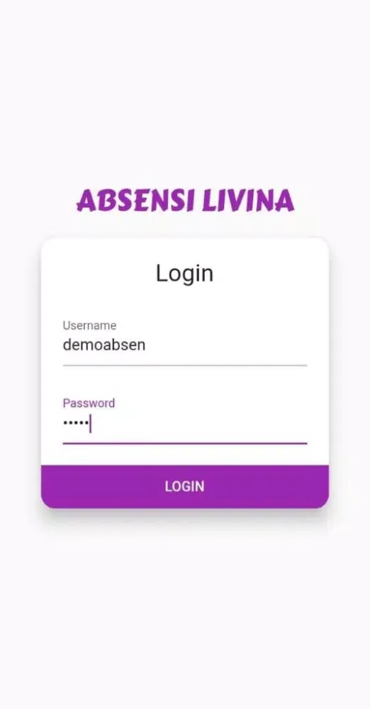 Capturas de tela do Absensi Livina