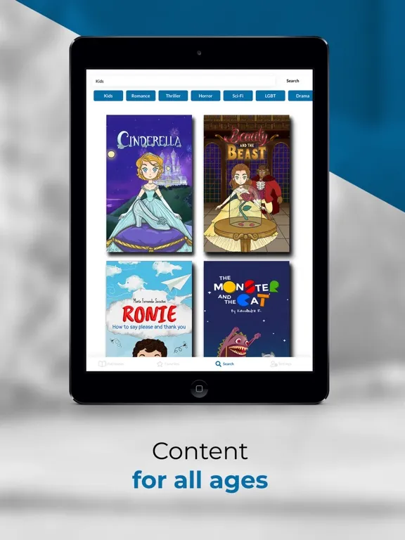 Pathbooks Stories & Audiobooks iPad  Screenshots