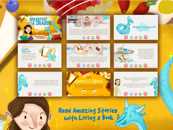 Capturas de pantalla de Breakfast with a Dragon Story tale kids Book Game iPad 