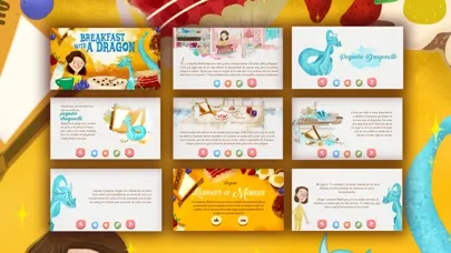 Capturas de pantalla de Breakfast with a Dragon Story tale kids Book Game