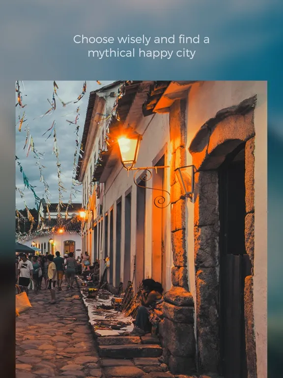 Screenshot di Mythical Happy City book: The Pursuit of Happiness iPad 