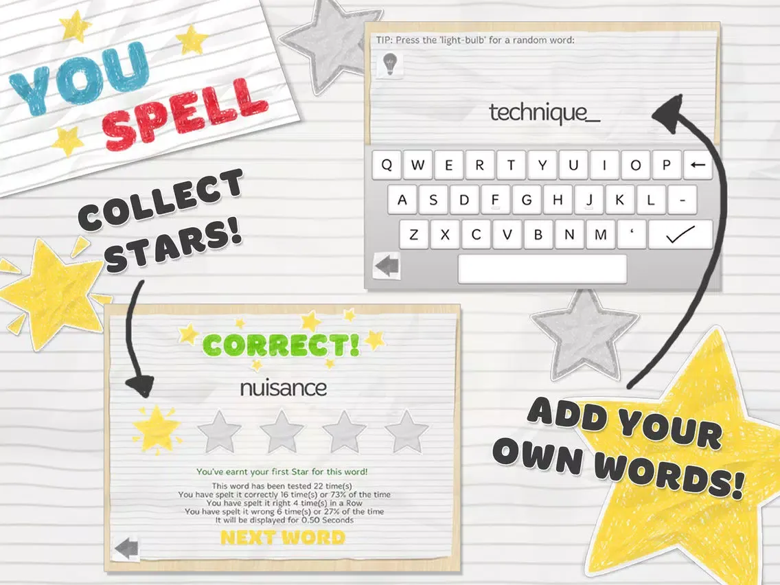 You Spell Pro iPad  Screenshots