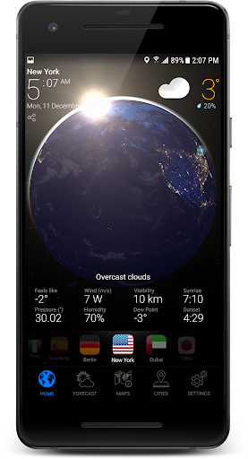 3D EARTH PRO - local forecast Screenshots