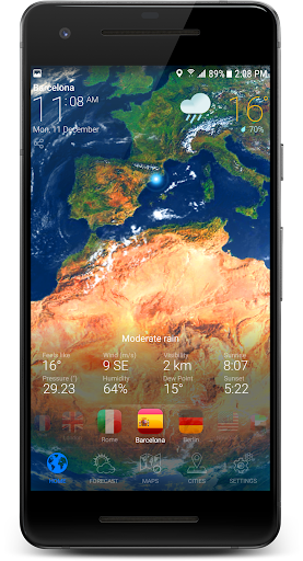3D EARTH PRO - local forecast Screenshots