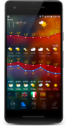3D EARTH PRO - local forecast Screenshots