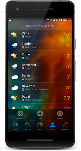 3D EARTH PRO - local forecast Screenshots