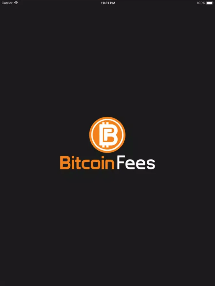 Bitcoin Fees iPad  스크린샷