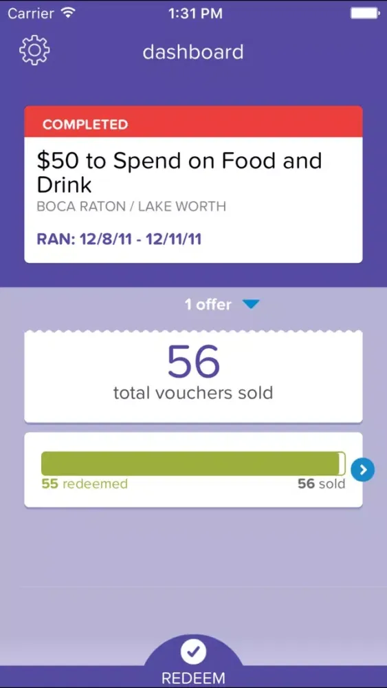 LivingSocial Merchant Center स्क्रीनशॉट