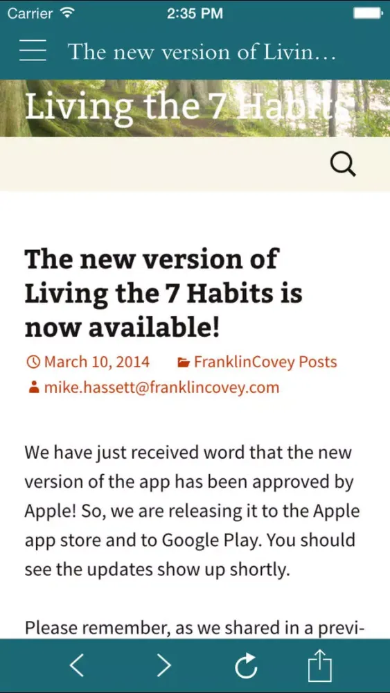 FranklinCovey Living the 7 Habits應用截圖