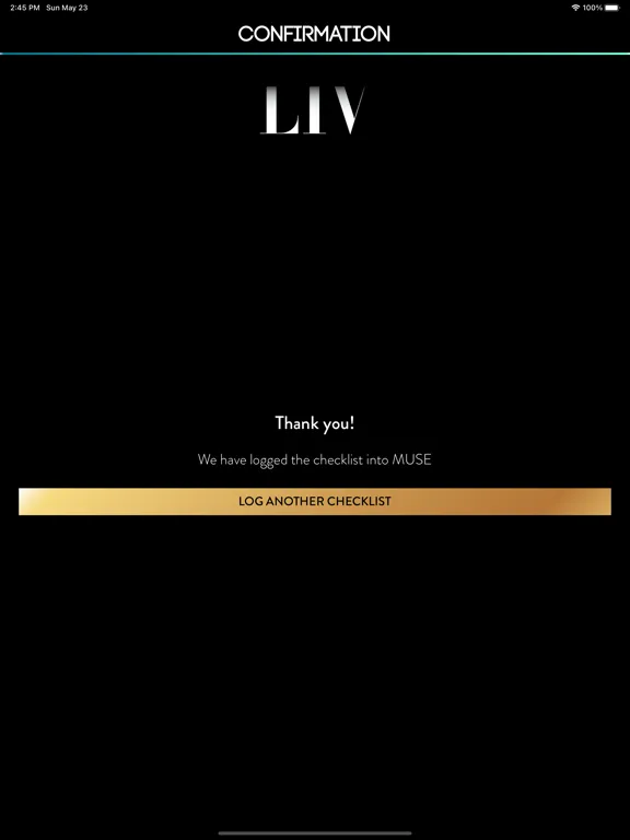 ภาพหน้าจอของ HY Checklist iPad 