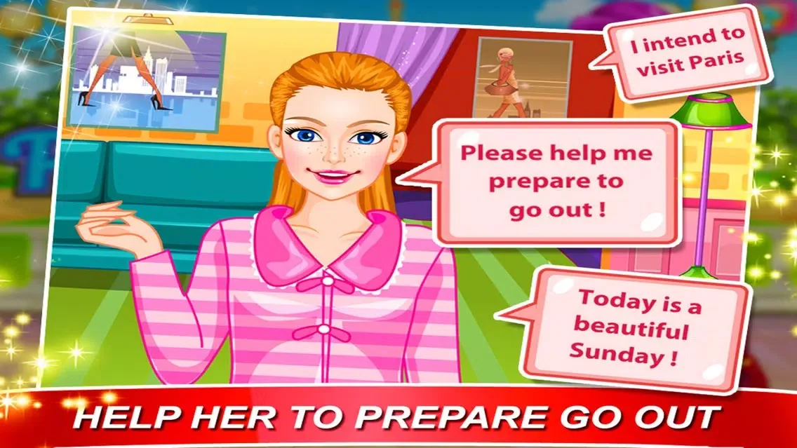 Tangkapan skrin Autumn In Paris Beauty Salon Girls Games