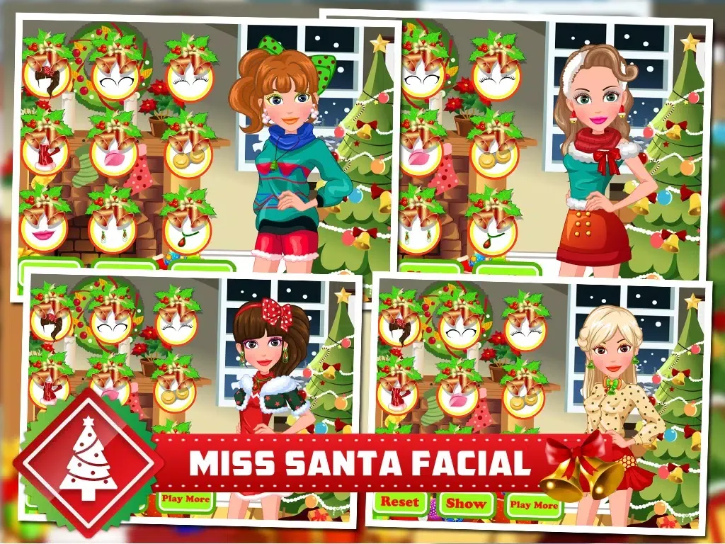 Zrzuty ekranu Facial Miss Santa - Makeover,Makeup,Dressup Games iPad 